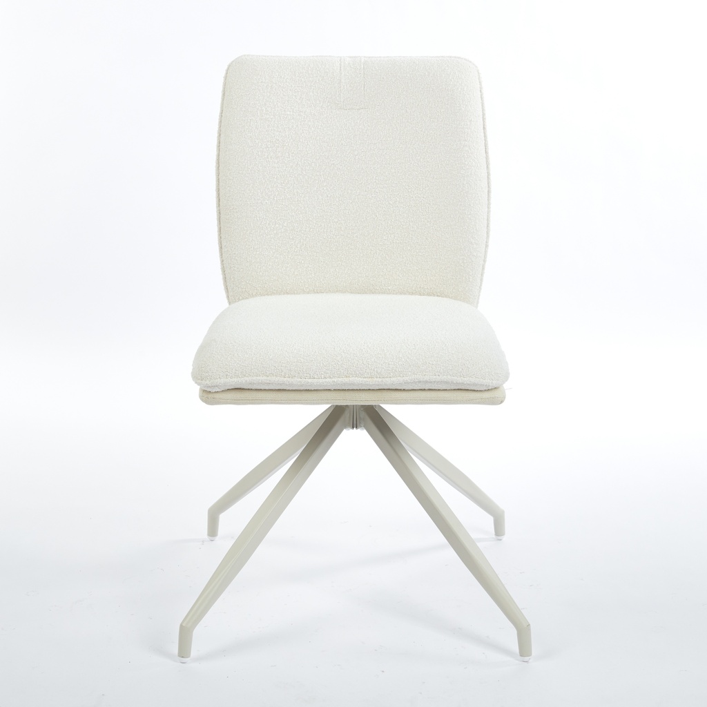 SILLA COMEDOR EVE BEIGE Y BLANCO （50x59x89CM）