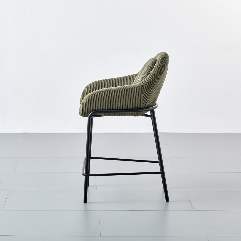 SILLA BAR BELLA VERDE MILITAR (57x59x97x65CM)