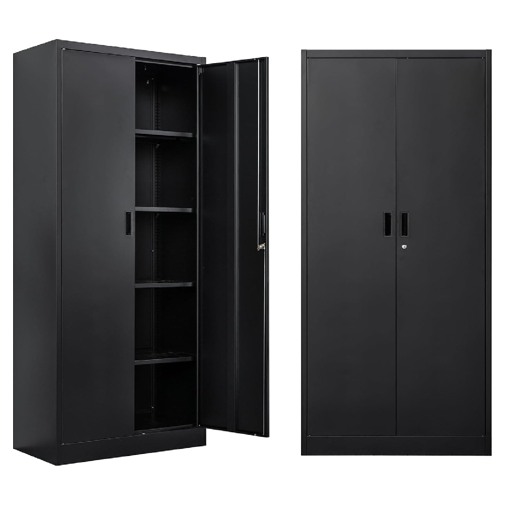 ARMARIO DE 2 PUERTAS NEGRO 36*16*80 (HF084-H)