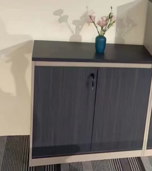 CREDEZA DE 2 PUERTAS ALSEN GRIS OSCURO Y CAQUI(80*40*80CM)