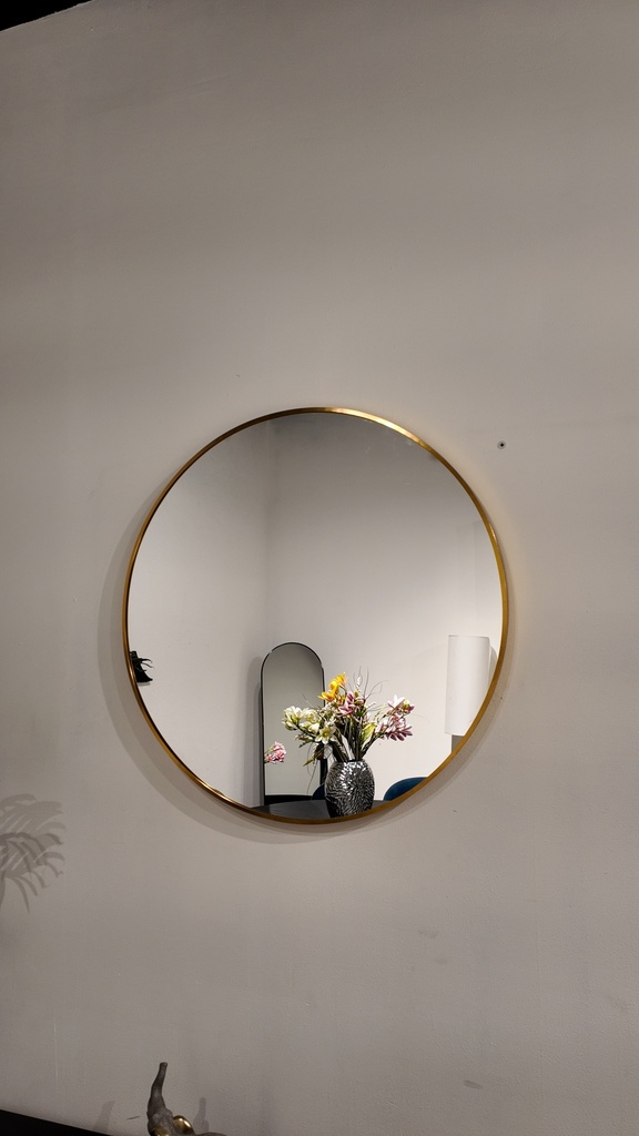 ESPEJO DALI MARCO DE DORADA 60CM