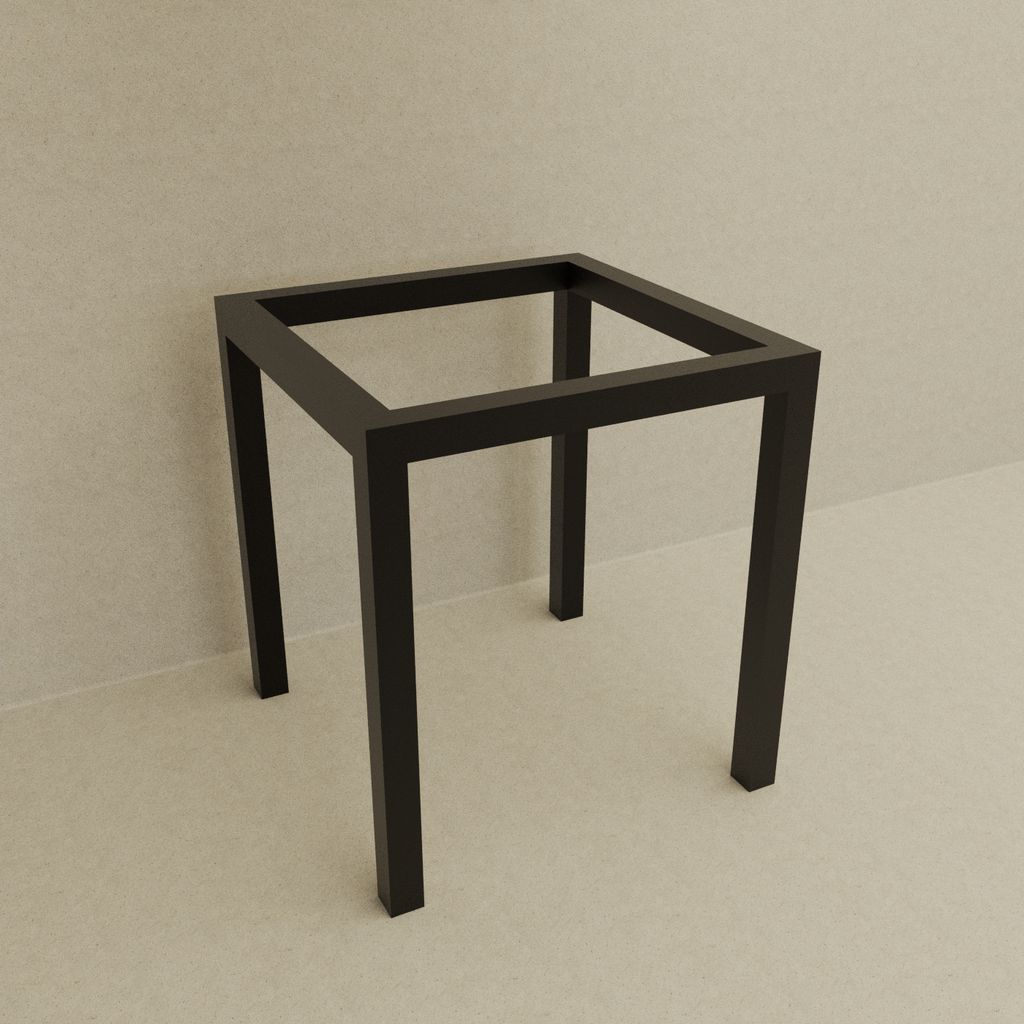 BASE LEMPIRA METALICA DE 4 PATAS COLOR NEGRO PARA MESA DE 30¨ CUADRADA.png