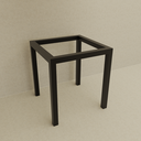 BASE LEMPIRA METALICA DE 4 PATAS COLOR NEGRO PARA MESA DE 30¨ CUADRADA.png