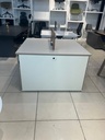 WORKSTATION DE 2/P SORIN #2 CAQUI CON BLANCO(120*120*75CM)