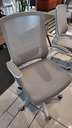 SILLA DE OFICINA 819B-WG MARCO BLANCO MALLA GRIS(60×50×59CM)