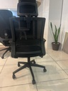 SILLA DE OFICINA 815A CON CABECERA NEGRA(59×42×57CM)