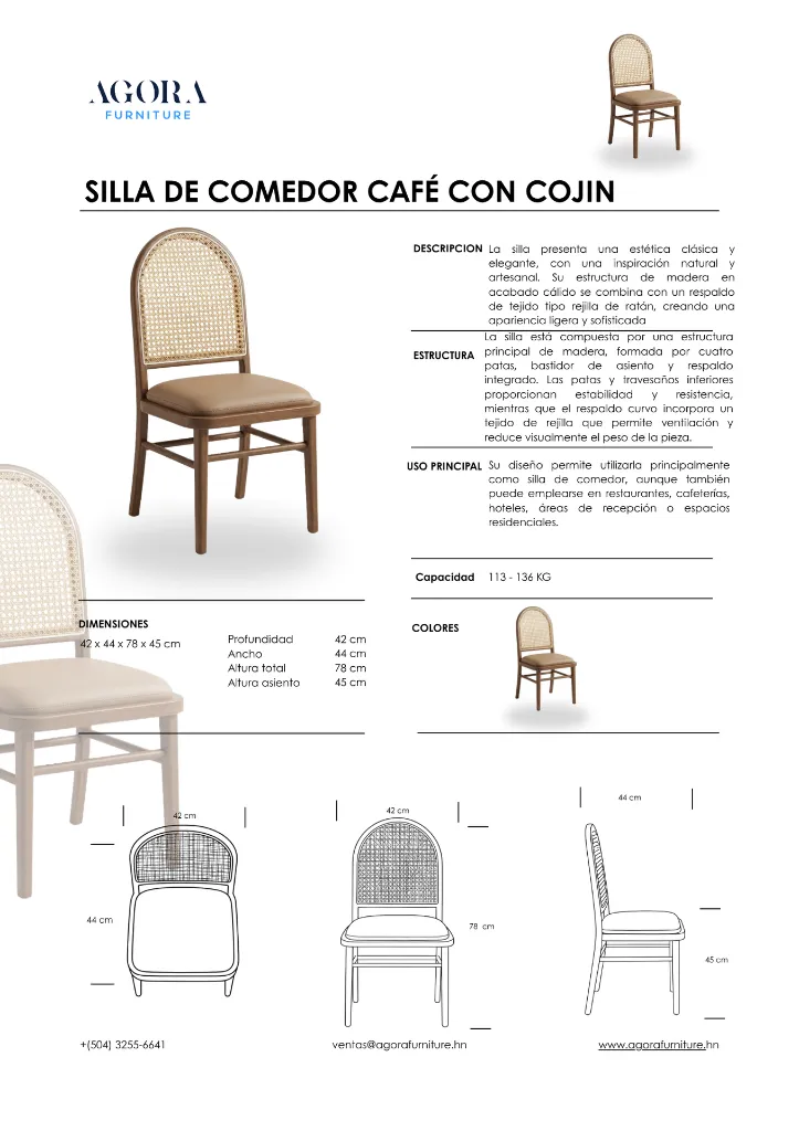 SILLA COMEDOR CAFE CON COJIN.webp