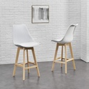 SILLA HOPE #2 BAR BLANCAS POLIPROPILENO
