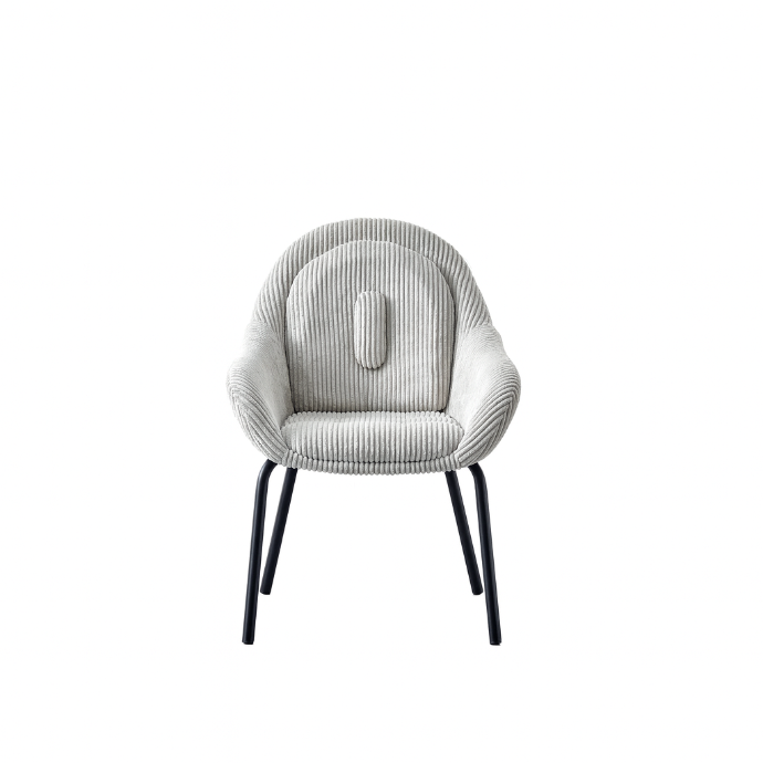 SILLA COMEDOR BELLA GRIS CLARO(62x69x82x47CM)-UPH