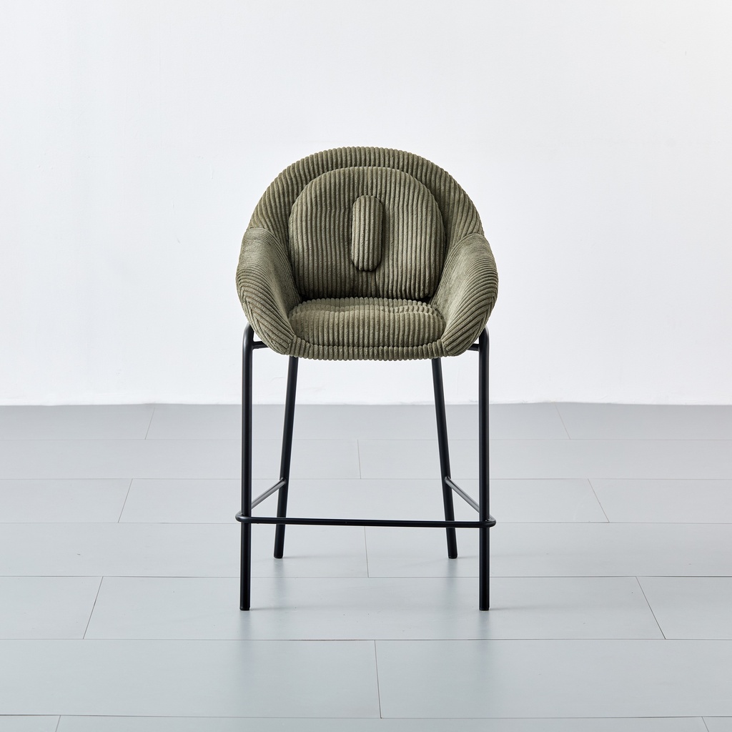 SILLA BAR BELLA VERDE MILITAR (57x59x97x65CM)