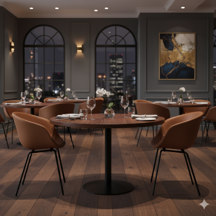 SILLA COMEDOR AURA CAFÉ (44x56x78CM)