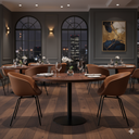 SILLA COMEDOR AURA CAFÉ (44x56x78CM)