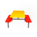 MODULO COLON ASIENTO ANARANJADO CON ESCRITORIO AMARILLO