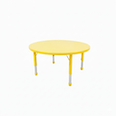 MESA KINDER PLASTICA REDONDA DE 40´´ ALTURA AJUSTABLE MAXIMO 30" COLOR AMARILLA
