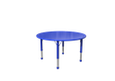 MESA KINDER PLASTICA REDONDA DE 40´´ ALTURA AJUSTABLE MAXIMO 30" COLOR AZUL