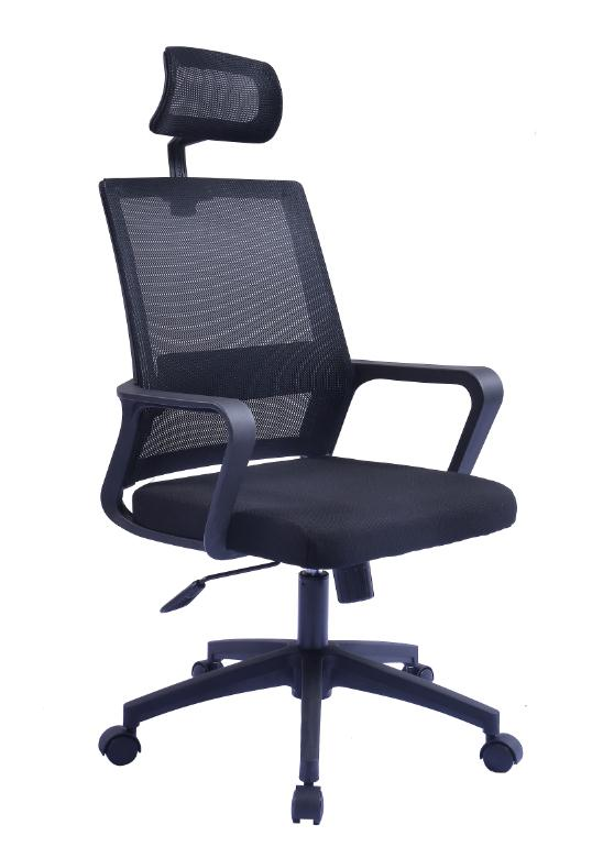 SILLA DE OFICINA 815A CON CABECERA NEGRA(59×42×57CM)