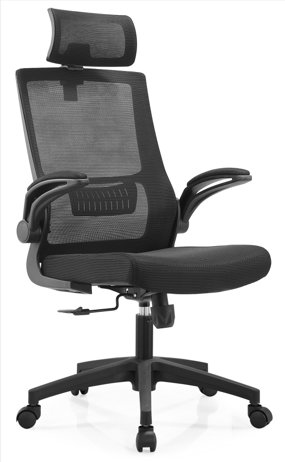 SILLA DE OFICINA 819A CON CABECERA NEGRO(60×50×59CM)