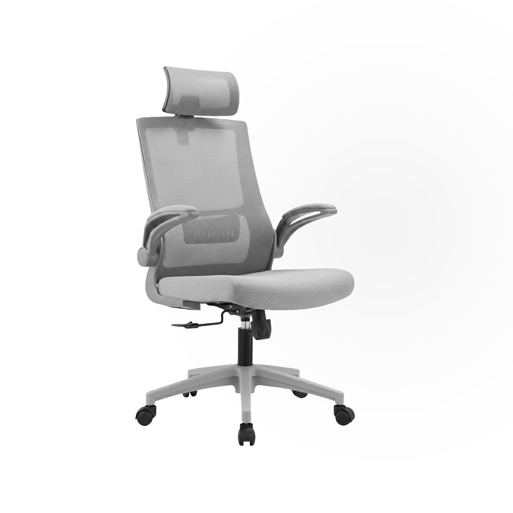 [819A-G] SILLA DE OFICINA 819A-G CON CABECERA GRIS(60×50×59CM)-OFF