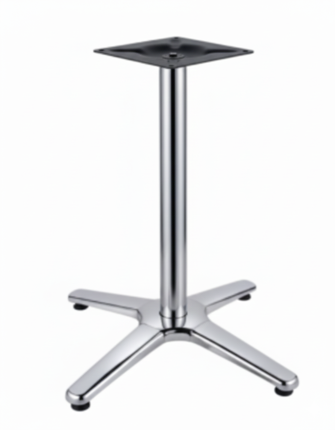 BASE PARA MESA DE 1 PATA HIERRO 1030 COLOR PLATA(62*62CM)