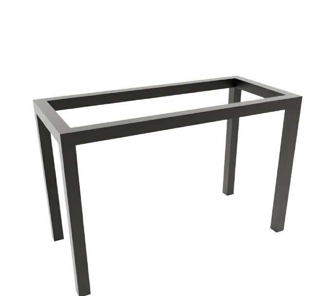 BASE LEMPIRA METALICA DE 4 PATAS COLOR NEGRO PARA MESA DE 24x48¨ RECTANGULAR