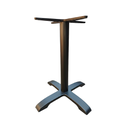 BASE PARA MESA DE 1 PATA HIERRO NEGRO 1002 (BASE EN CRUZ DE 22X22)"