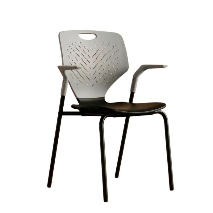 SILLA CARTER GRIS CON NEGRO (43.2*42.3*44CM)-PP