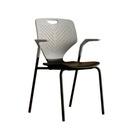 SILLA CARTER GRIS CON NEGRO (43.2*42.3*44CM)-PP