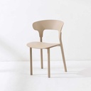 SILLA COMEDOR HARRISON BEIGE (45.3*52*78.5CM)-PP
