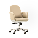 SILLA DE OFICINA EJECUTIVA MAX(RESPALDO BEIGE,ASIENTO BEIGE)