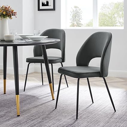 SILLA LEON GRIS OSCURO COMEDOR - 52x57x86"-UPH