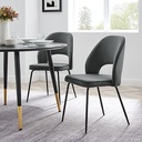 SILLA LEON GRIS OSCURO COMEDOR - 52x57x86"-UPH