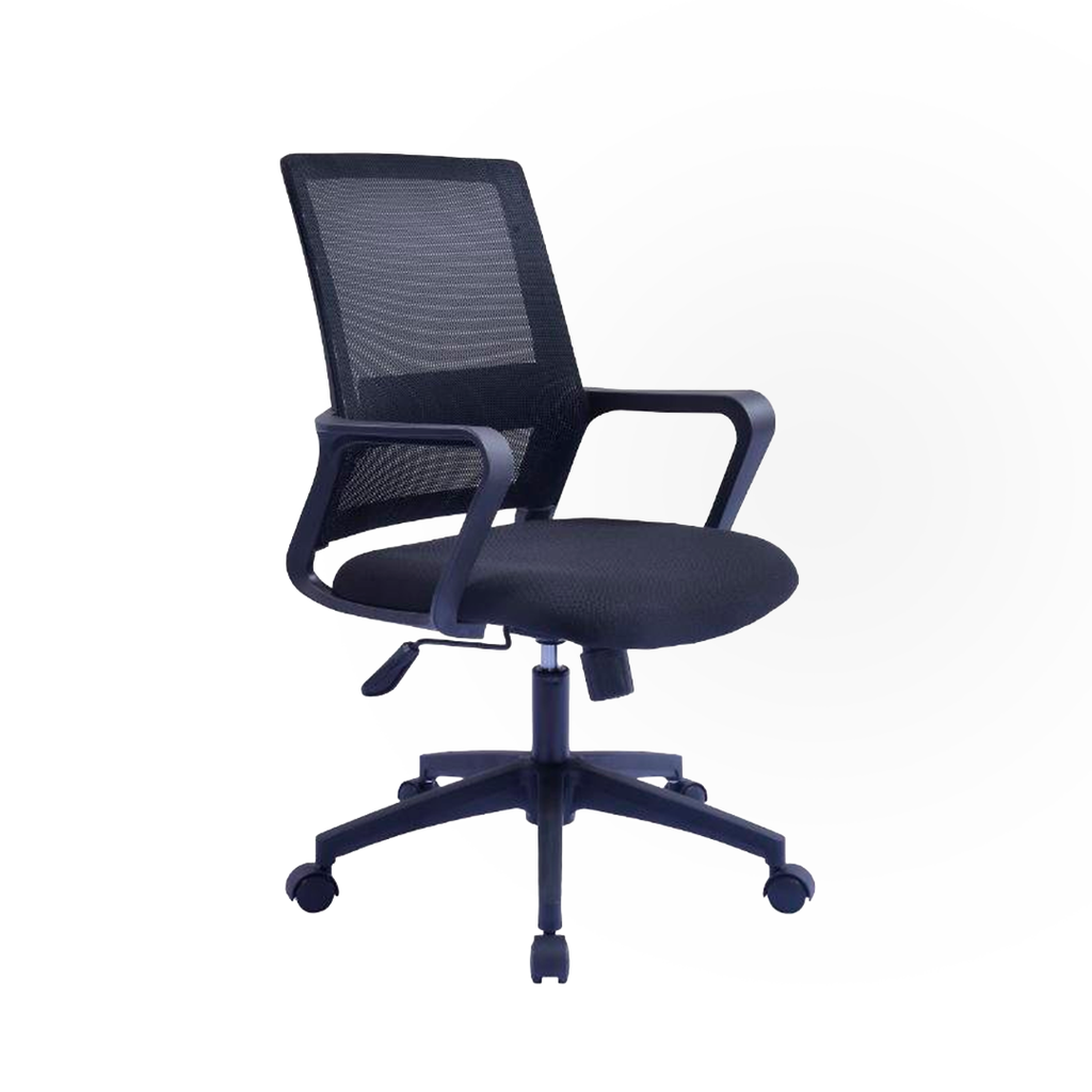 SILLA DE OFICINA 815B TELA IMPERMEABLE NEGRA(59×42×57CM)-OFF