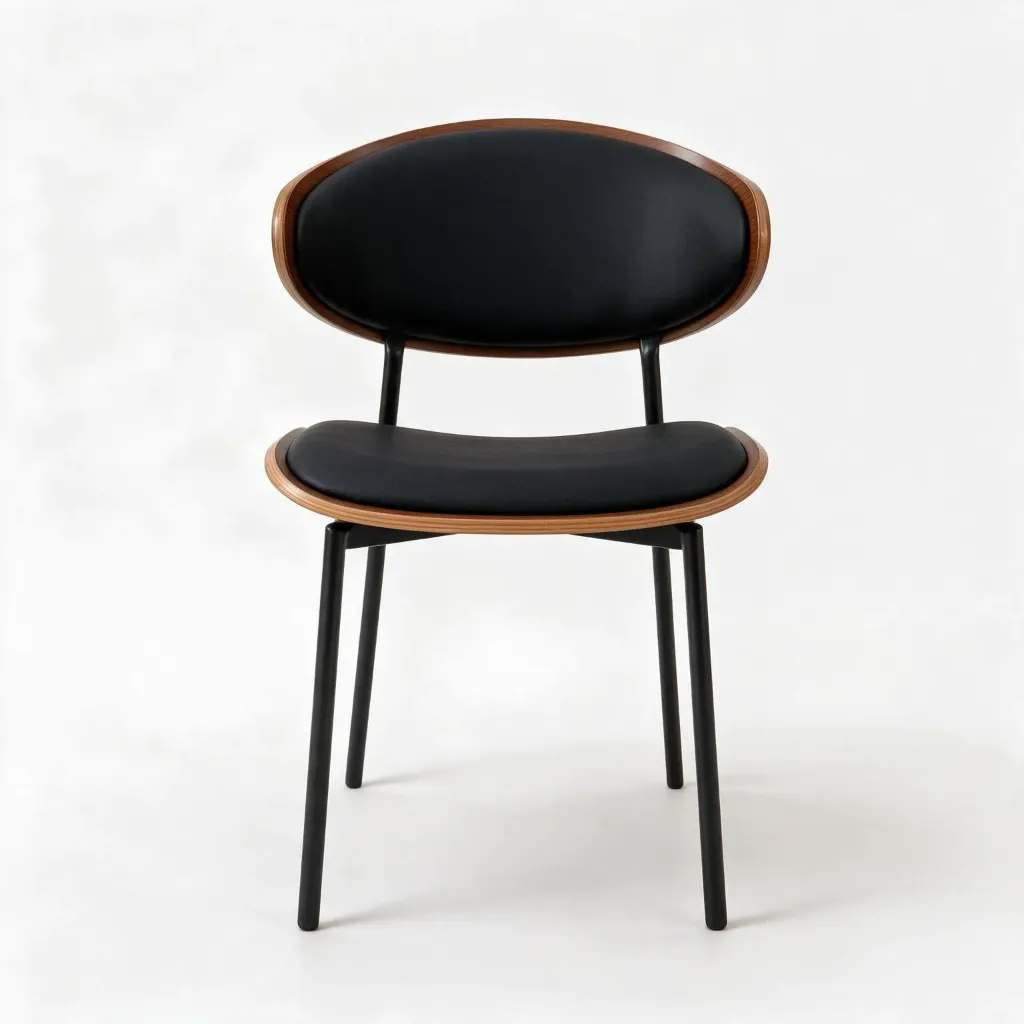 SILLA COMEDOR TORINO #2 NEGRO (43*51*74CM)-UPH 
