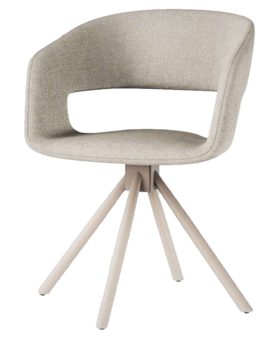 SILLA COMEDOR HOLLY BEIGE(52x58x81x48CM)-UPH 