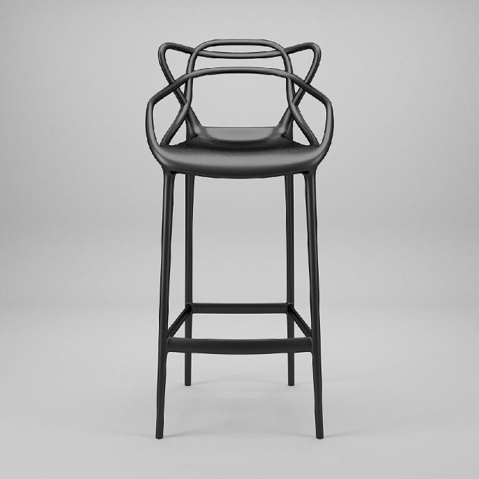 SILLA HERMES BAR COLOR NEGRO