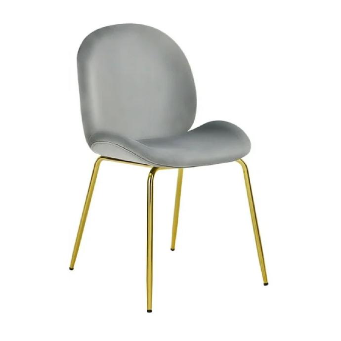 SILLA NARA GRIS PATAS DORADAS COMEDOR (DC-810-2)-UPH