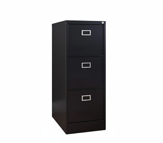 [TLX-173H] ARCHIVO METALICO DE 03-GAVETAS NEGRO (18*24.5*40.50)