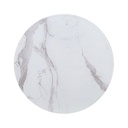 PLATAFORMA DE PIEDRA REDONDA DE 28" BLANCO