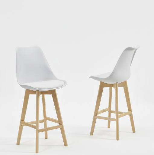 [FH-S20] SILLA HOPE #2 BAR BLANCAS POLIPROPILENO