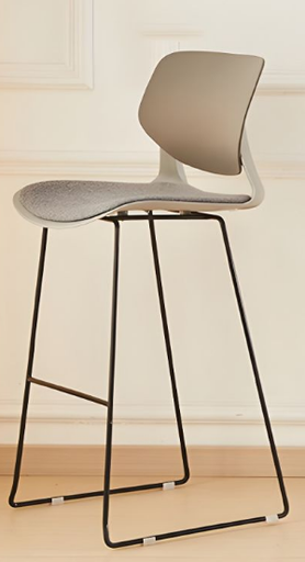 [YWJ-7656] SILLA BAR AURORA GRIS (52x44.5x106CM)