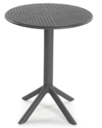 [YWJ-8639C] MESA REDONDA HELLEN GRIS (DIA70*75CM ALTURA)