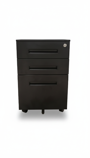 [ODFC23-N] GAVETERO DE TRES CAJONES METALICO MIKEL NEGRO(60*39*50CM)