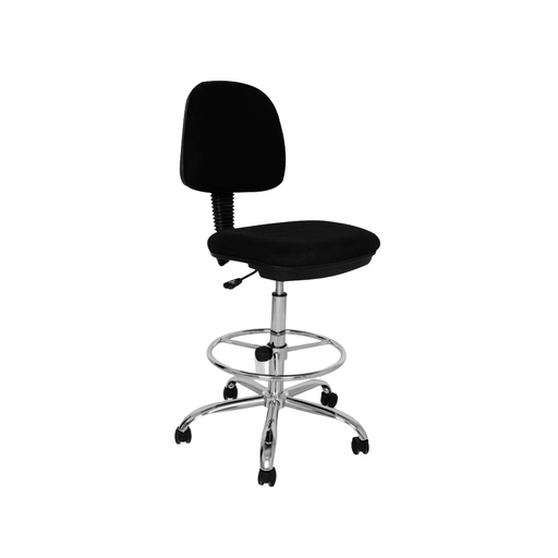 [5647-1] SILLA CAJERO EJECUTIVA CON BRAZO ALTO 125CM  COLOR NEGRO-OFF
