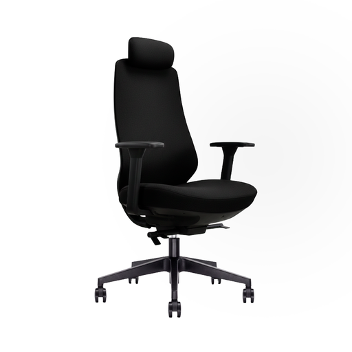 [6255A] SILLA OFICINA EJECUTIVA DRIP(TODA NEGRA)-++