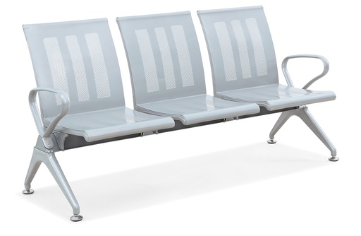 [404-3-G] BANCA DE ESPERA PREMIUM #2 3PERSONAS GRIS