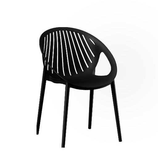 [PS-2513] SILLA DELMY COMEDOR NEGRO (54*57*80CM)-PP