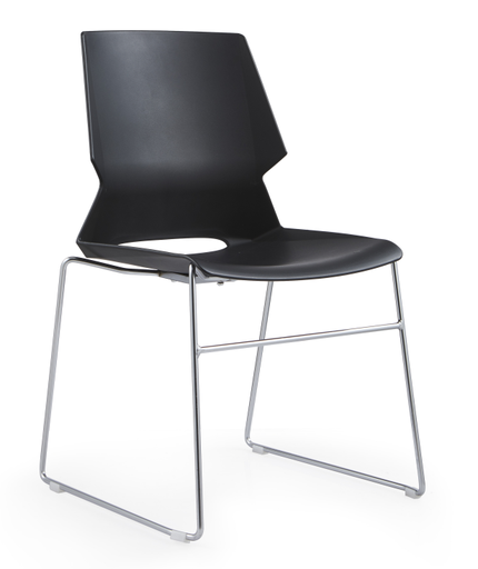 [WH04] SILLA DE ESPERA PARKER NEGRO(67*56*45CM)-WCH