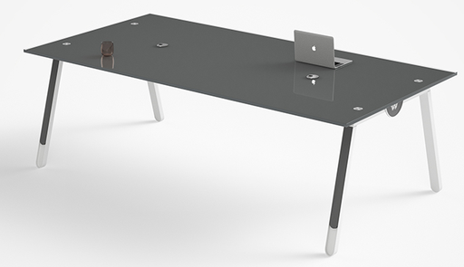 [AOM12] MESA DE CONFERENCIAS MASON NEGRA (240*120*75CM)