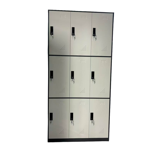 [AOM14] LOCKER DE 9 ESPACIOS BLANCO Y GRIS(180*90*40CM)